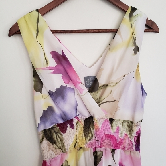 Gorgeous Floral Tank Wrap Dress Size 12 - Picture 3 of 13